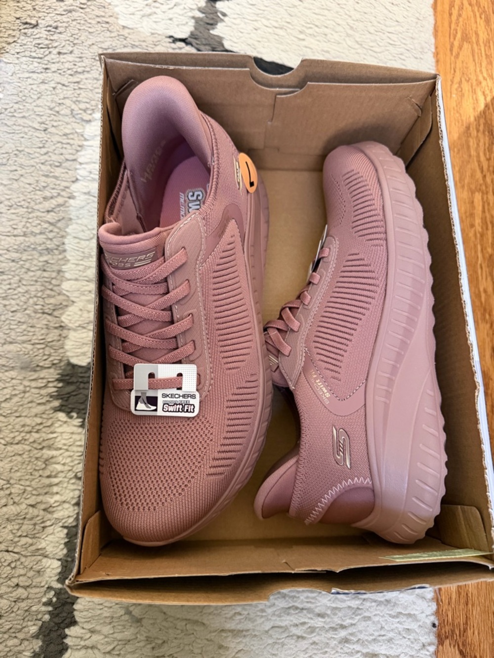 Skechers Women's Mauve Slip-On Athletic Sneakers